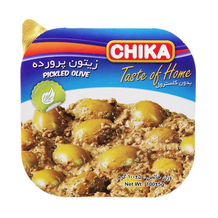 زیتون پرورده چیکا مقدار 100 گرم Chika Pickled Olive 100gr